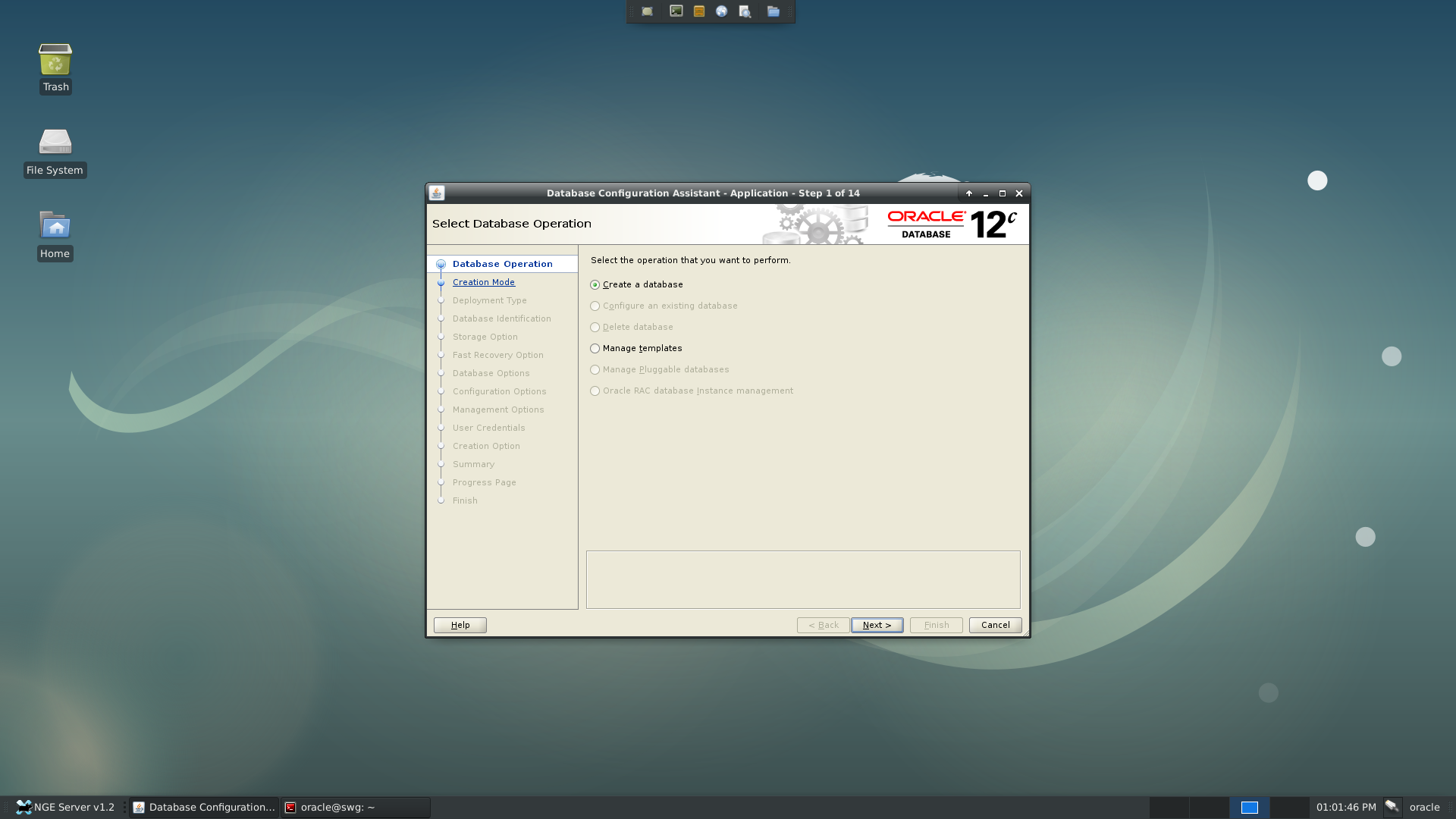 Create a database
